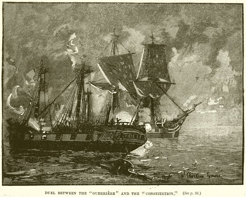 Guerriere ve Anayasa arasındaki düello by English School