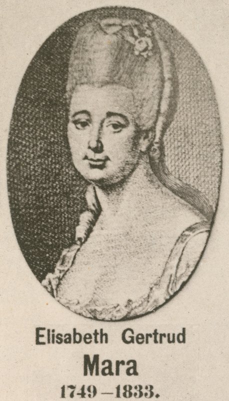 Elisabeth Gertrud Mara (gravür) by English School
