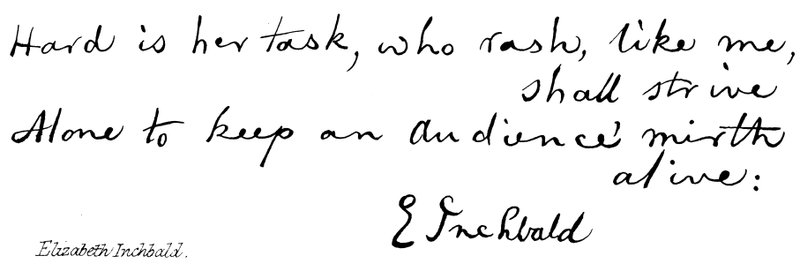 Elizabeth Inchbald by English School