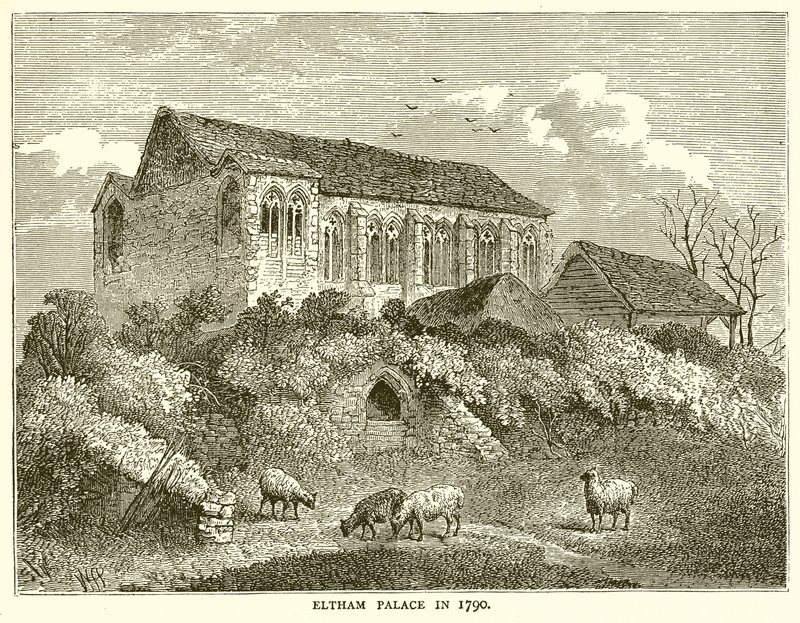 1790 yılında Eltham Sarayı by English School