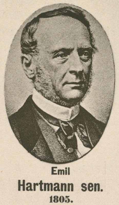 Emil Hartmann Kıdemli (gravür) by English School