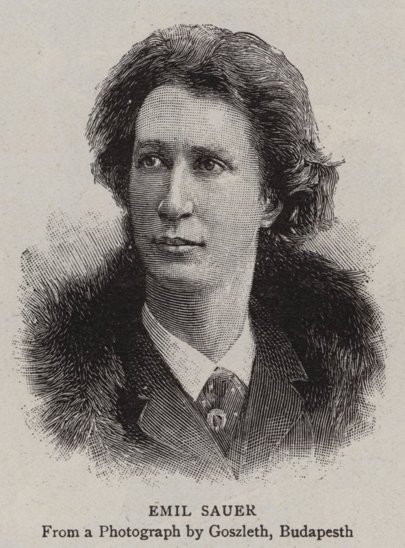 Emil Sauer (gravür) by English School