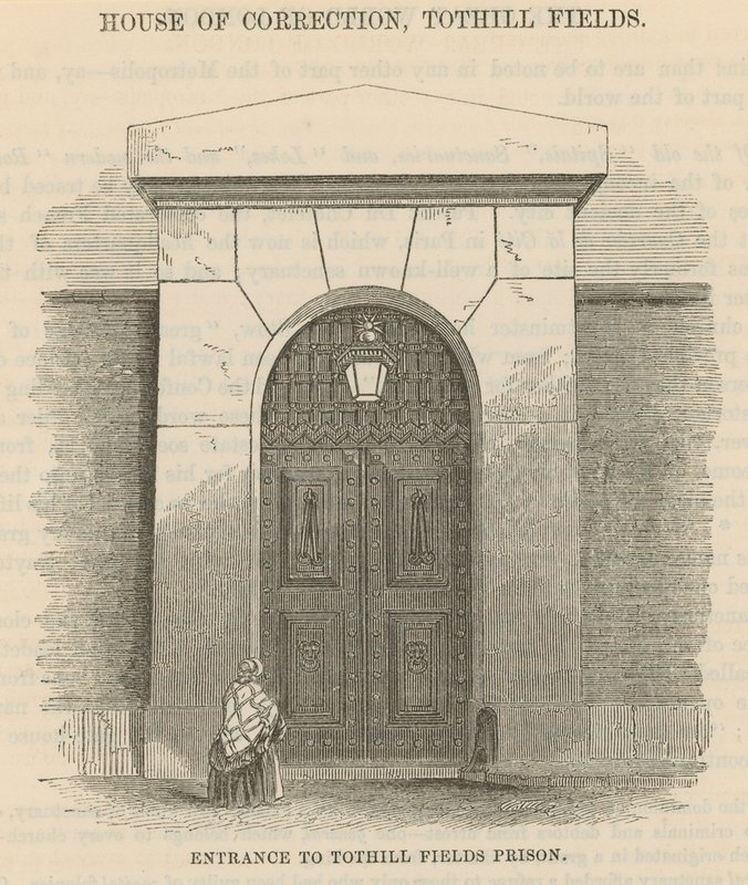 Tothhill Fields Hapishanesine Giriş by English School