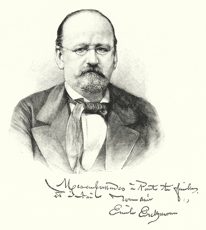 Erckmann-Chatrian (gravür) by English School