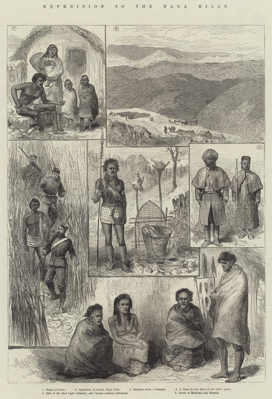 Naga Tepelerine Yolculuk (gravür) by English School