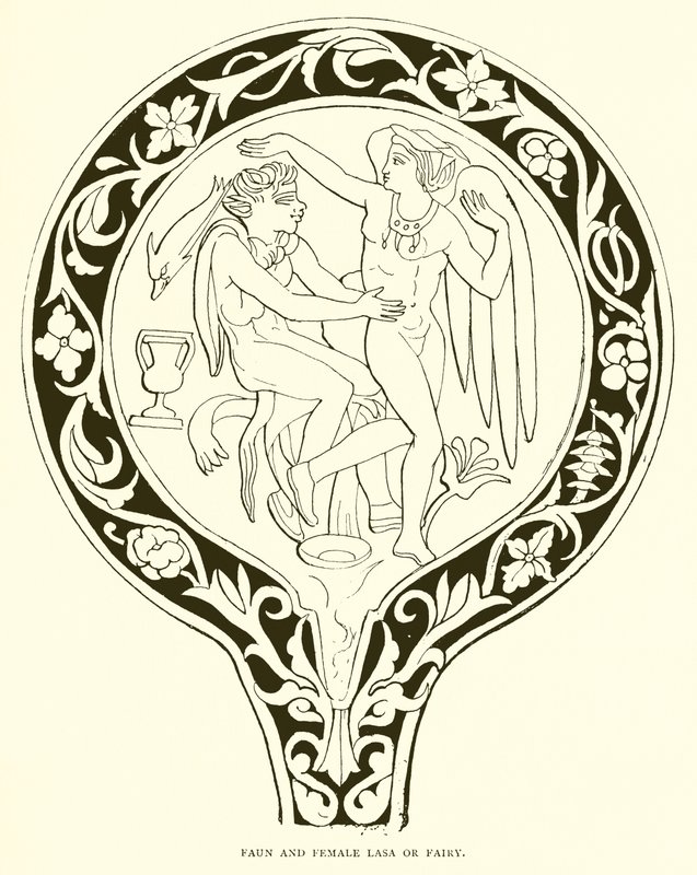 Faun ve Dişi Lasa veya Peri by English School