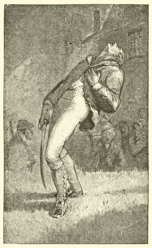Felix Holt yaralandı (gravür) by English School