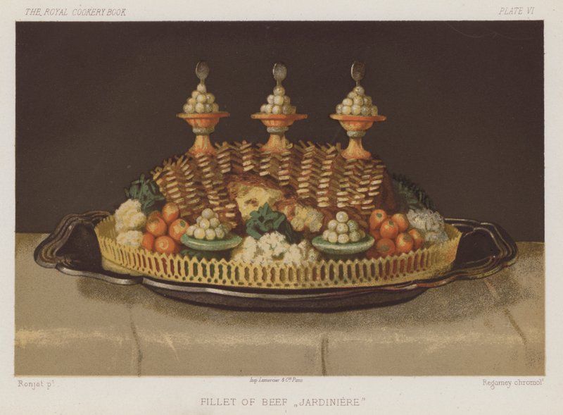 Sığır Filetosu "Jardiniere" (chromolitho) by English School