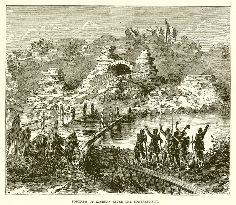Bombardımandan sonra Kinburn Kalesi by English School