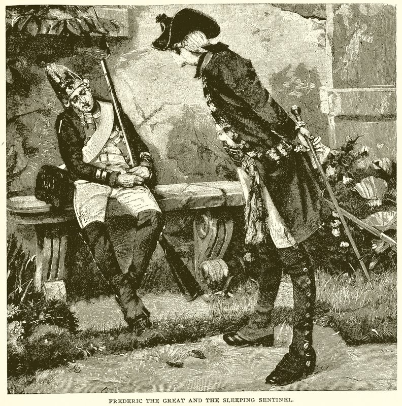 Büyük Frederick ve Uyuyan Sentinel by English School