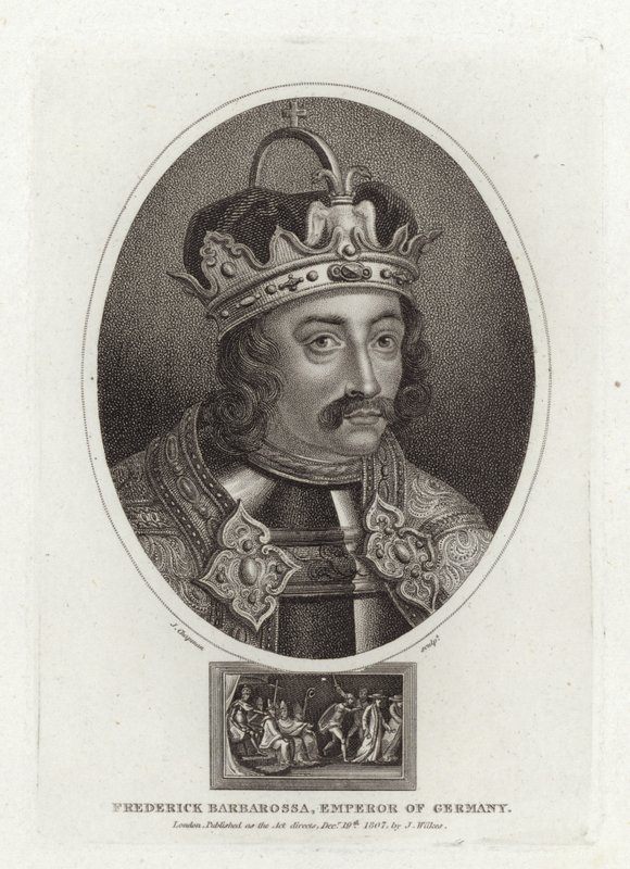 Friedrich Barbarossa, Almanya İmparatoru by English School