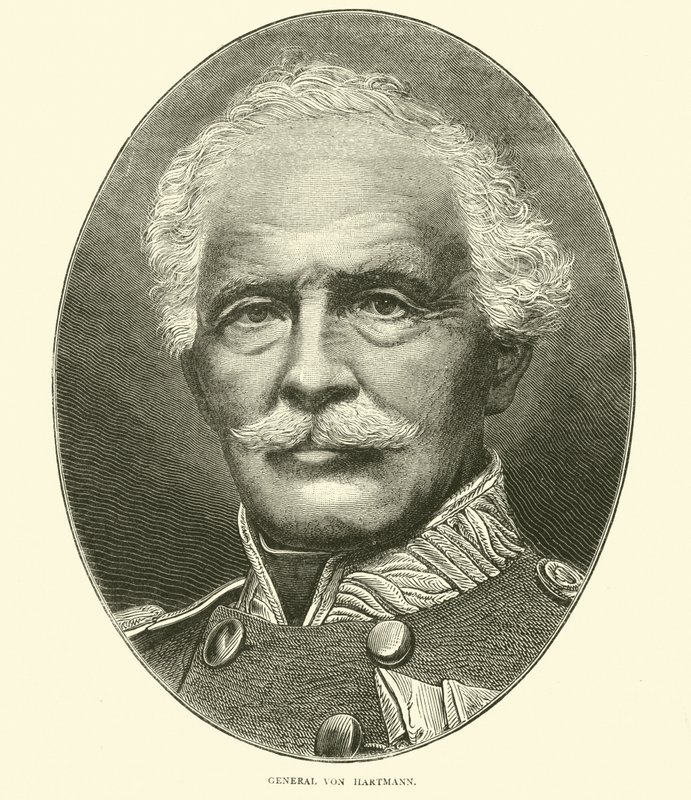 General Von Hartmann, Ekim 1870 by English School