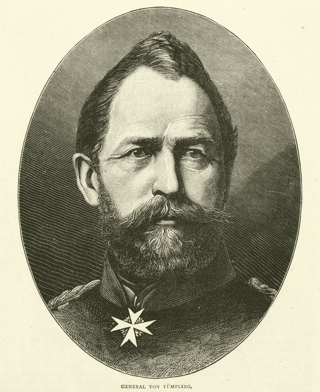 General Von Tumpling, Aralık 1870 by English School