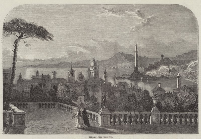 Cenova (gravür) by English School
