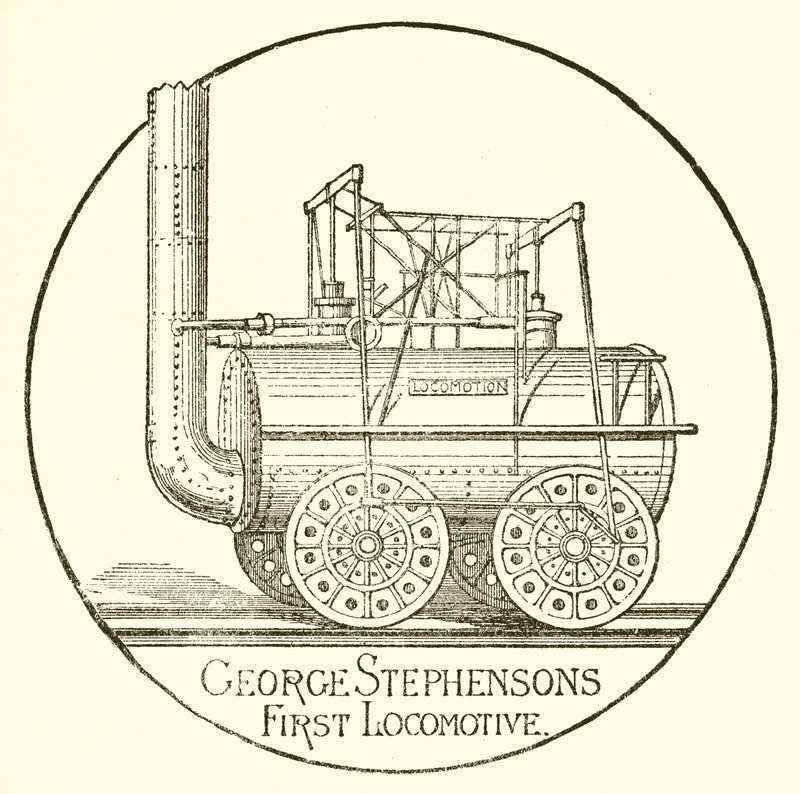 George Stephensons İlk Lokomotif by English School
