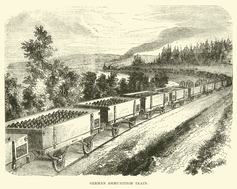Alman mühimmat treni, Eylül 1870 by English School