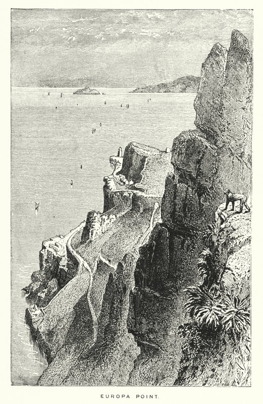Cebelitarık: Europa Point (gravür) by English School