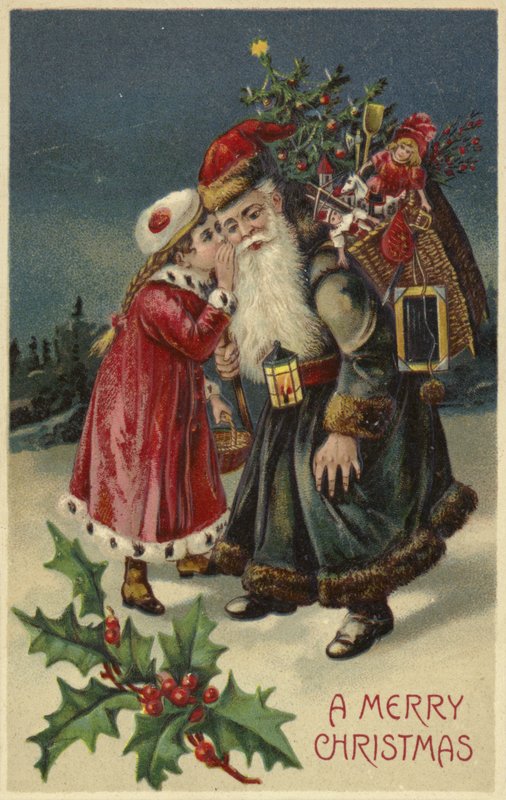 Noel Baba ile konuşan kız by English School