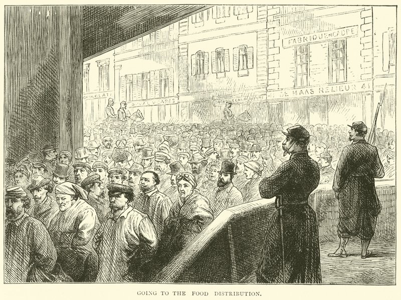 Gıda dağıtımına gitmek, Mart 1871 by English School