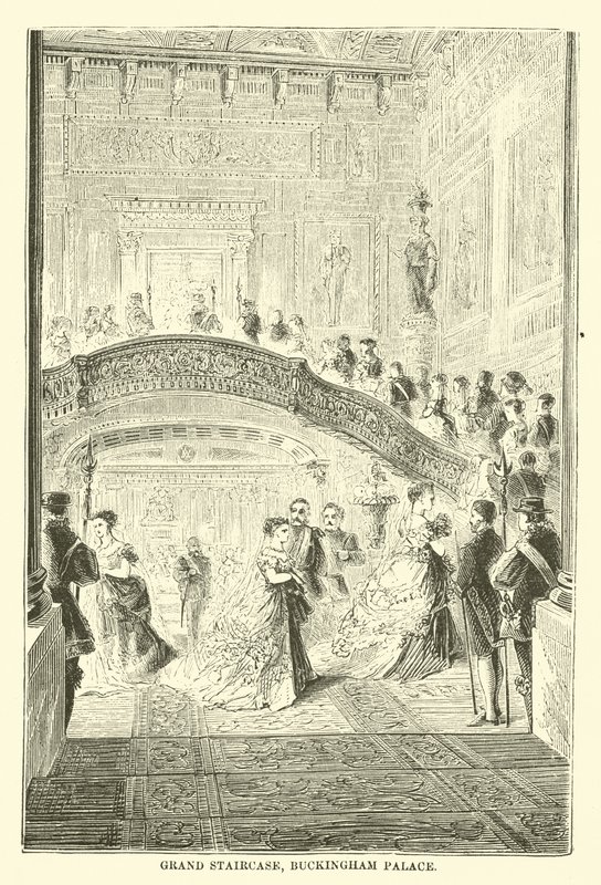 Büyük Merdiven, Buckingham Sarayı by English School