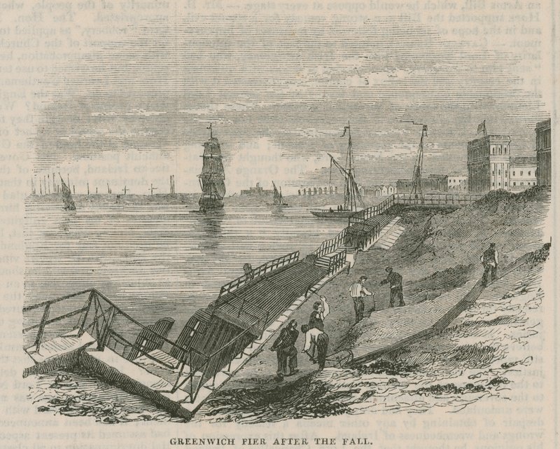 düşüşten sonra Greenwich İskelesi by English School