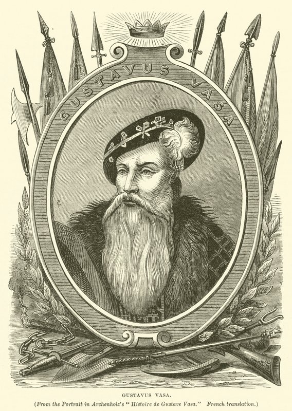 Gustavus Vasa (gravür) by English School