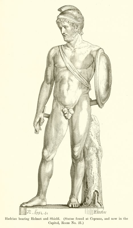 Kask ve Kalkan taşıyan Hadrian by English School