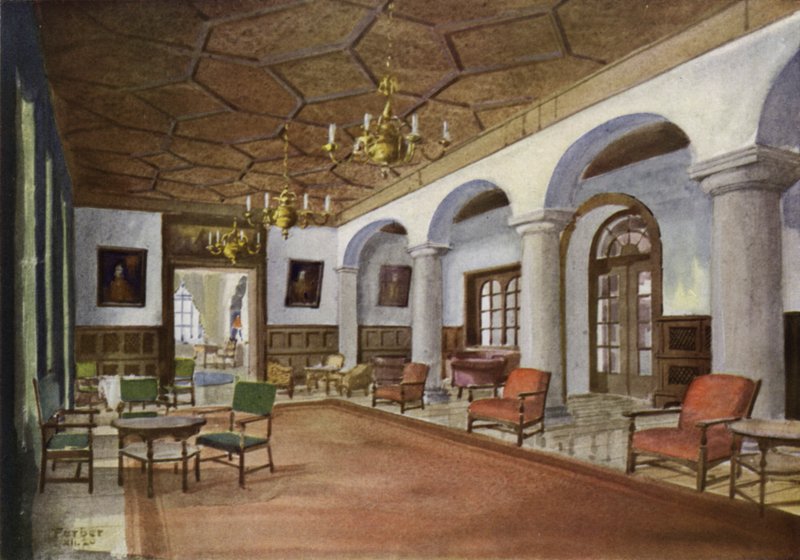 Bir Oteldeki Salon (renkli taş) by English School