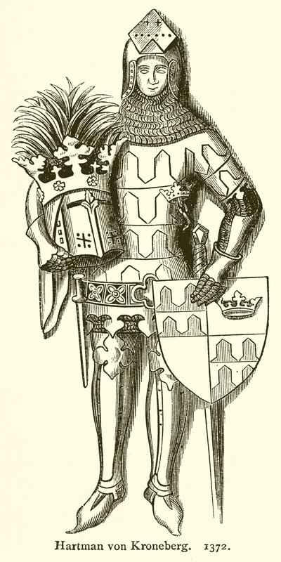 Hartmann von Kronenberg. 1372 by English School