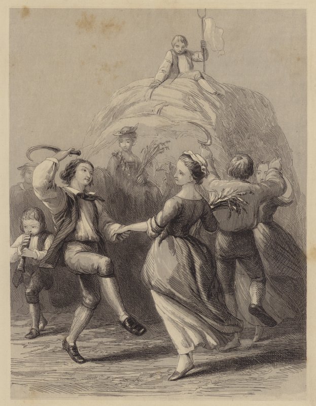 Hasat Dansı (gravür) by English School