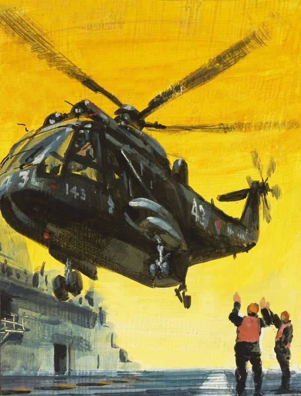 Uçak gemisine helikopter iniş by English School