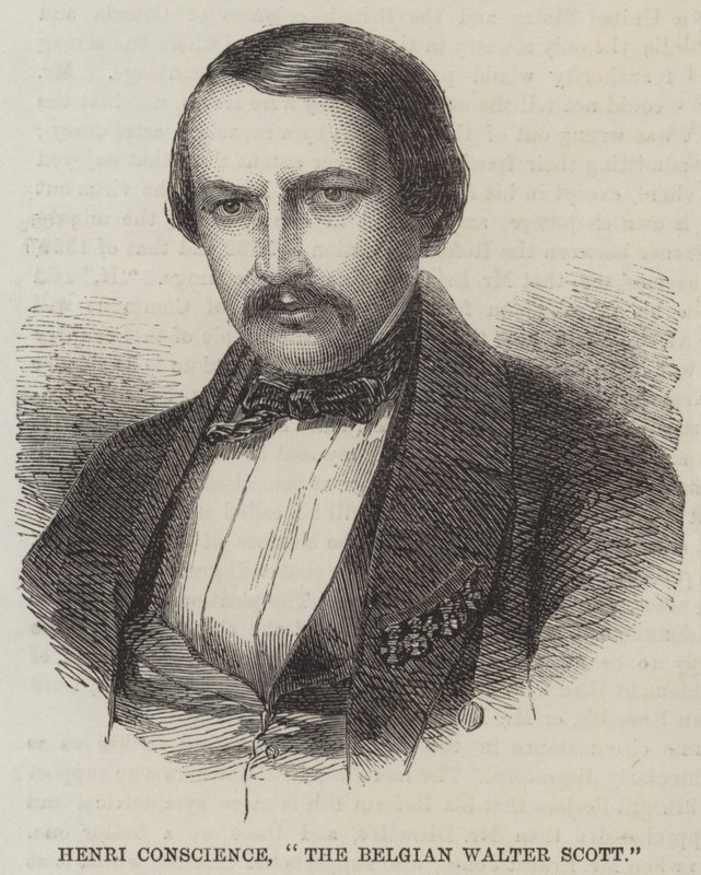 Henri Vicdan, "Belçikalı Walter Scott" (gravür) by English School