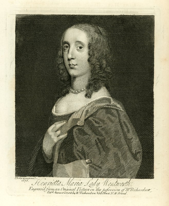 Henrietta Maria, Leydi Wentworth by English School