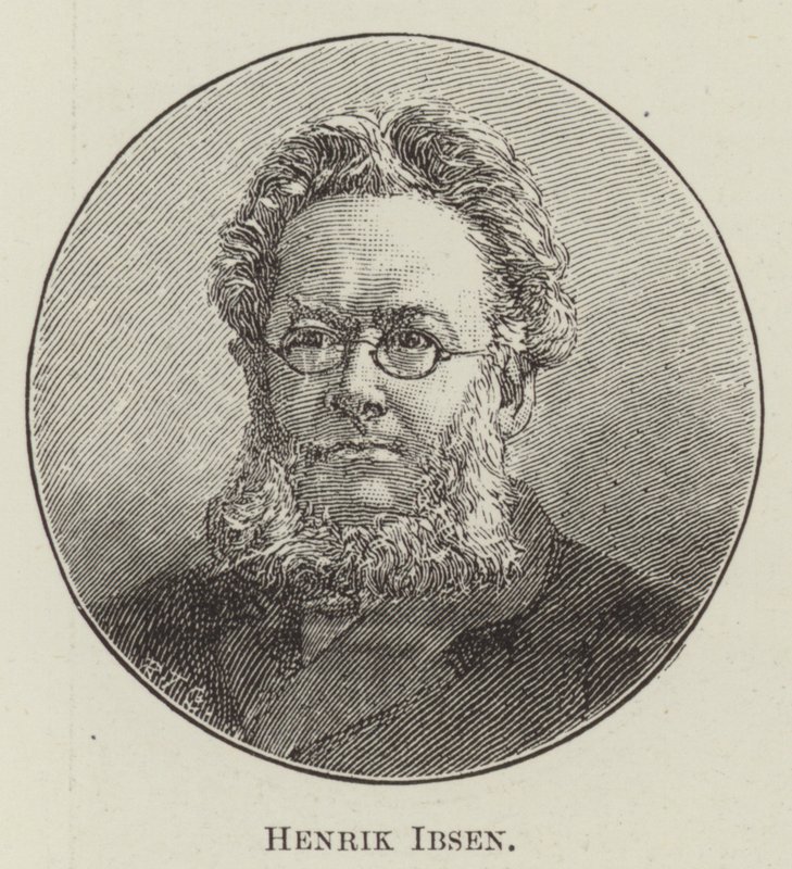 Henrik Ibsen (gravür) by English School