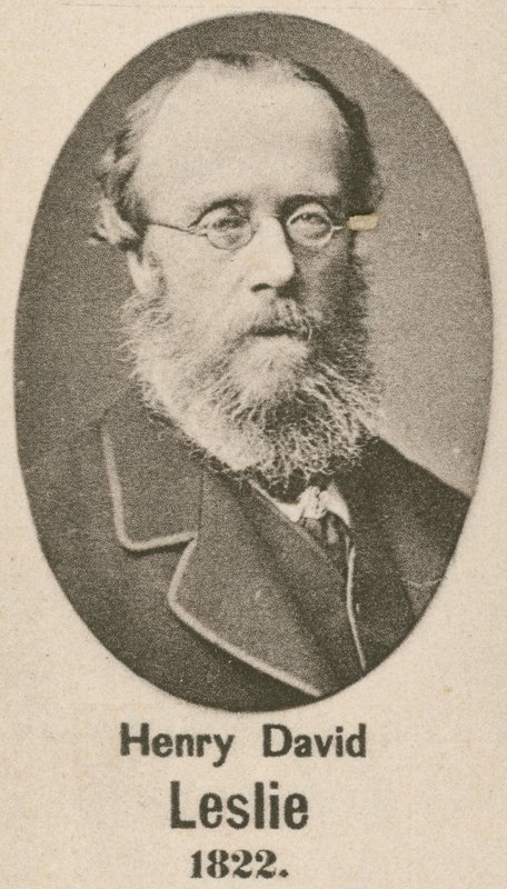 Henry David Leslie (gravür) by English School