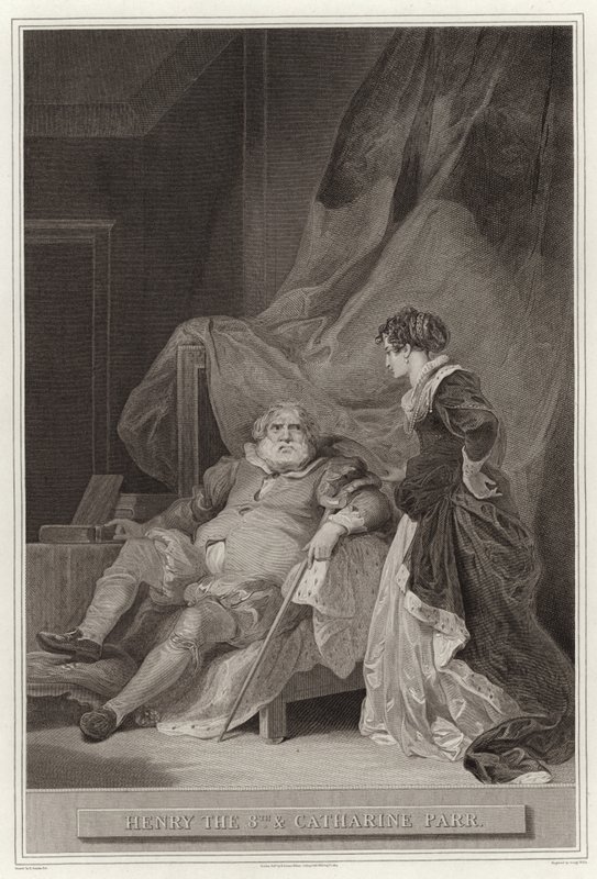 8. Henry ve Catharine Parr by English School