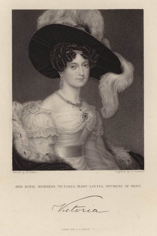Ekselansları Victoria Mary Louisa by English School