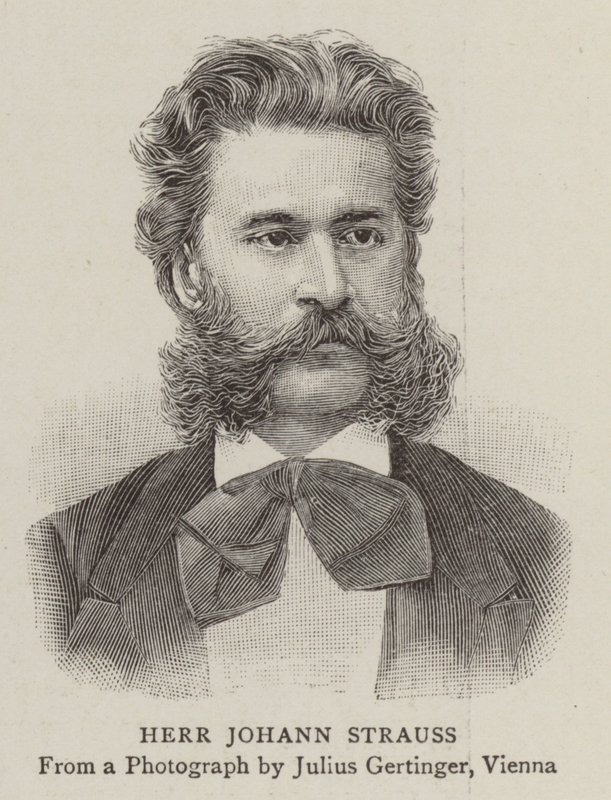Bay Johann Strauss (gravür) by English School