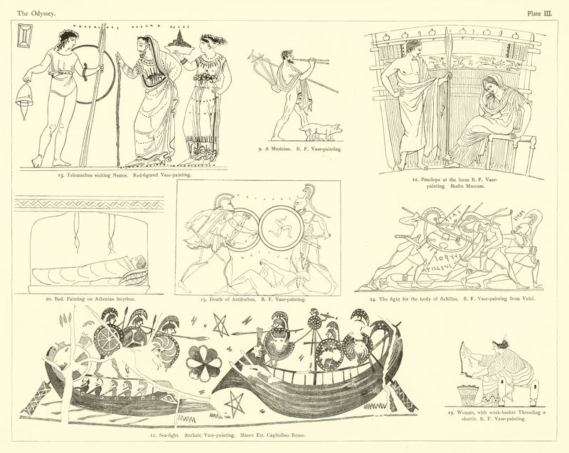 Homeros Odyssey by English School