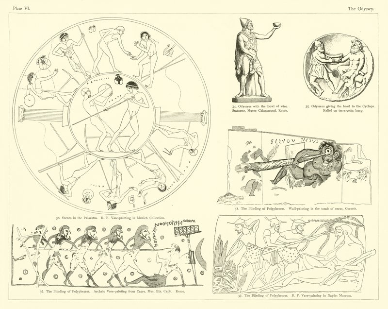 Homeros Odyssey by English School