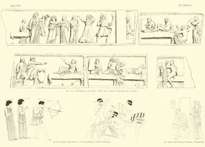 Homeros Odyssey by English School