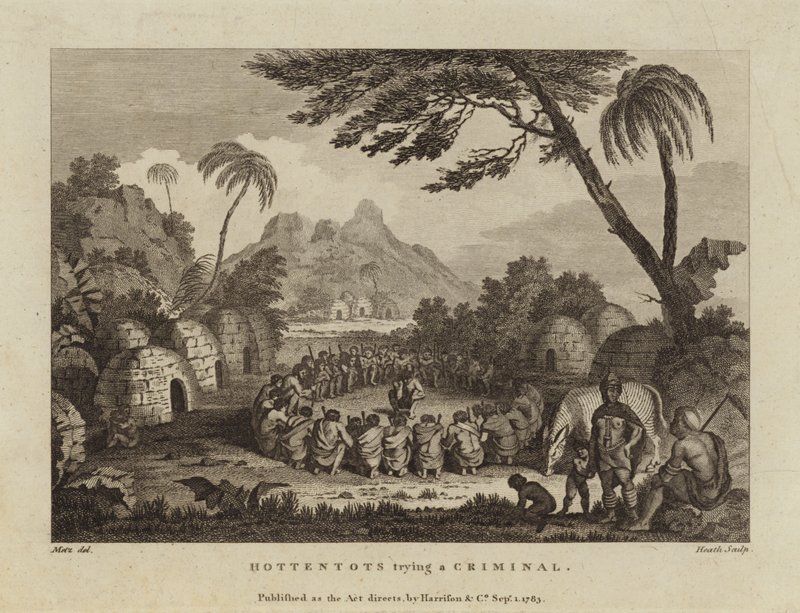 Hottentots bir suçluyu deniyor by English School