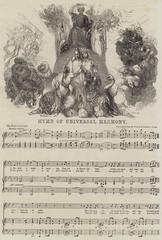 Evrensel Uyum İlahisi (gravür) by English School