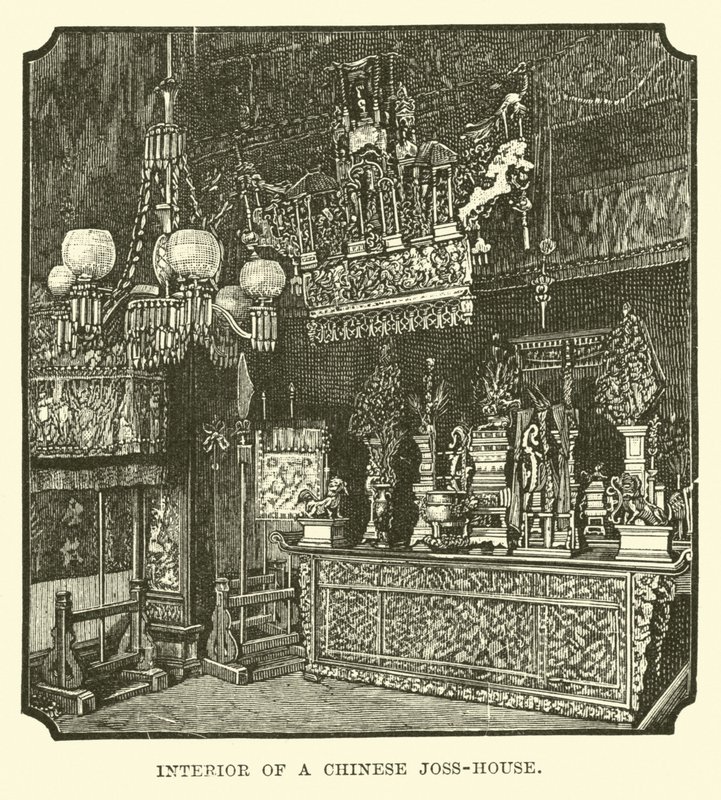 Çinli bir Joss Evinin İçi by English School
