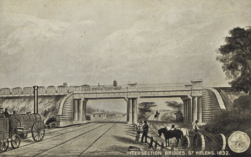 Kavşak Köprüleri, St Helens, 1832 by English School