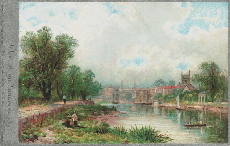 Thames Nehri üzerinde Isleworth by English School