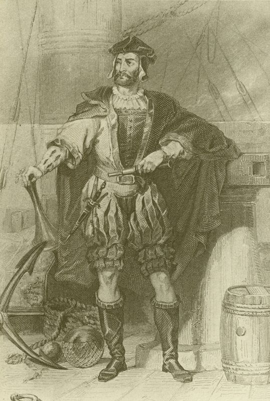 Jacques Cartier (1494-1557, Fransız kaşif) by English School