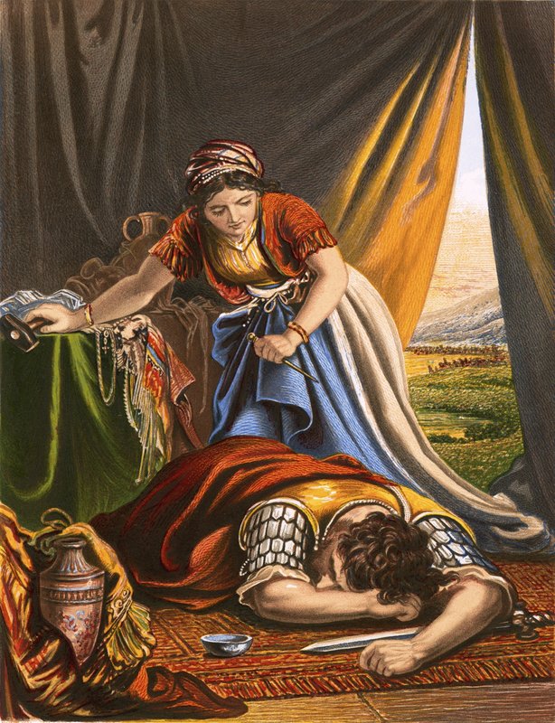 Jael ve Sisera by English School