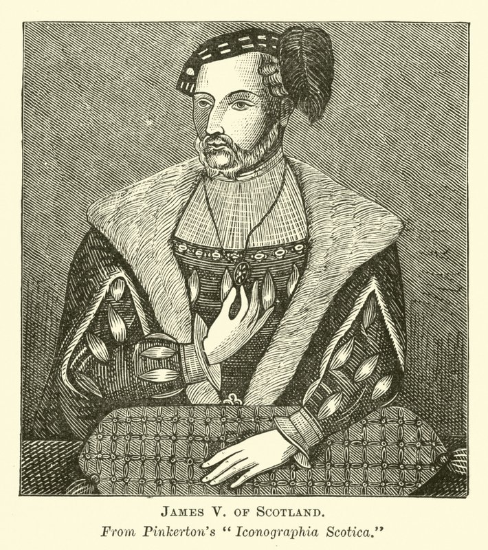 James V İskoçya by English School
