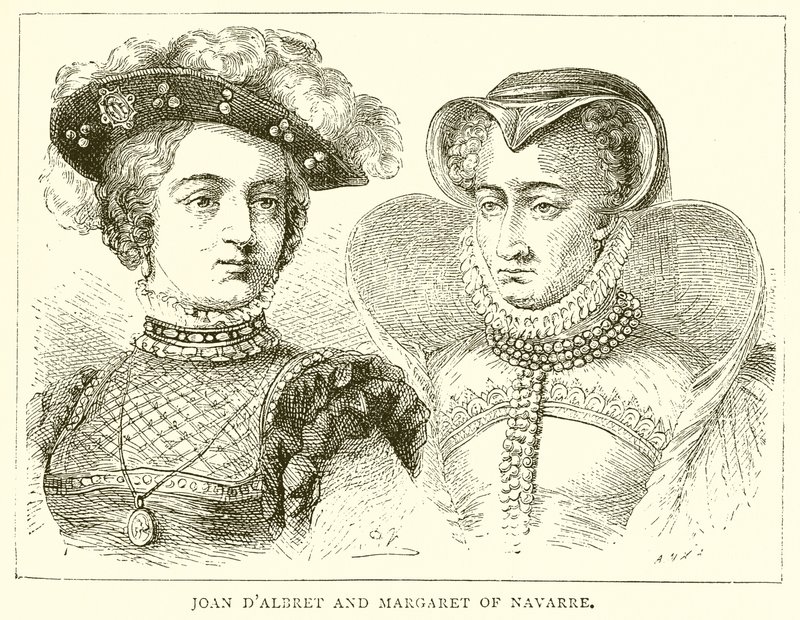 Joan DAlbret ve Navarre'lı Margaret by English School